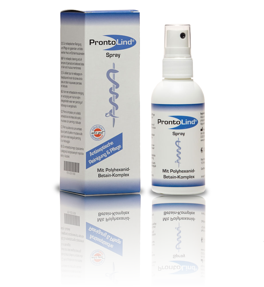 Limpieza de zonas perforadas y tatuadas Prontolind Spray 75 ml