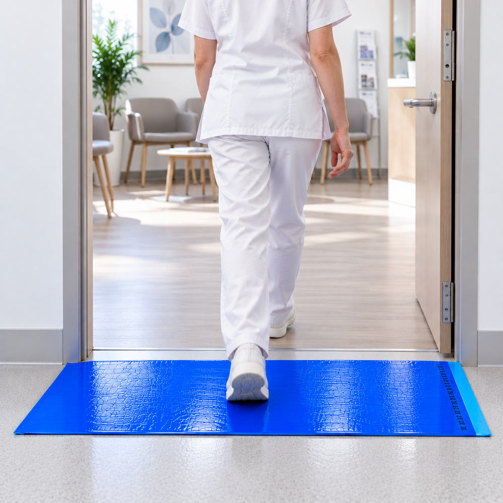 SALUBER - Tapis de sol décontaminants adhésifs et amovibles