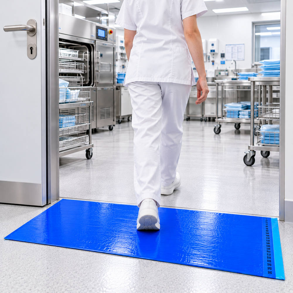 SALUBER - Tapis de sol décontaminants adhésifs et amovibles